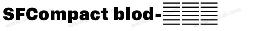 SFCompact blod字体转换 SFCompact blod字体转换